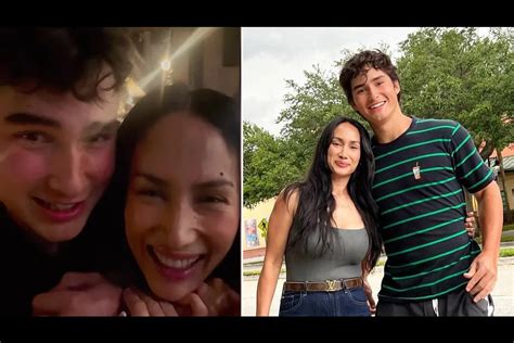 Ina Raymundo’s son returns from the US .